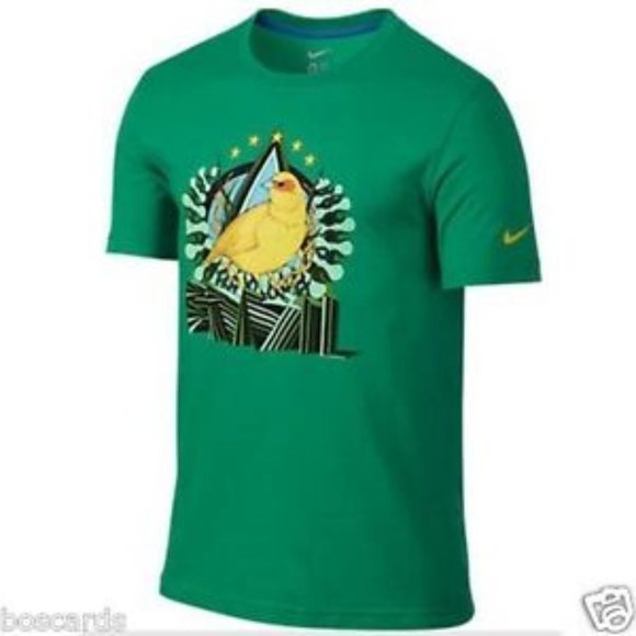 🎀 NIKE men’s XXL green CBF CORE PLUS BRAZIL BRASIL WORLD CUp tee - Picture 2 of 8